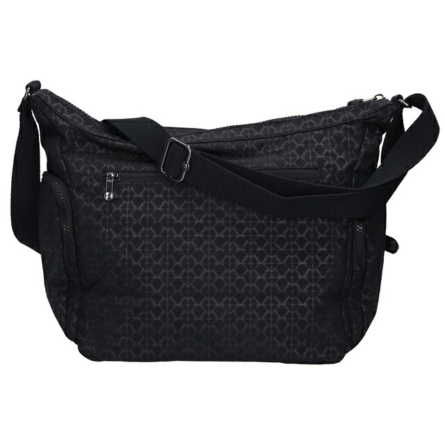 キプリング ショルダーバッグ レディース ブランド Kipling ガブ ロゴ ワンポイント 総柄 KI3945-K59 Signature Emb 黒