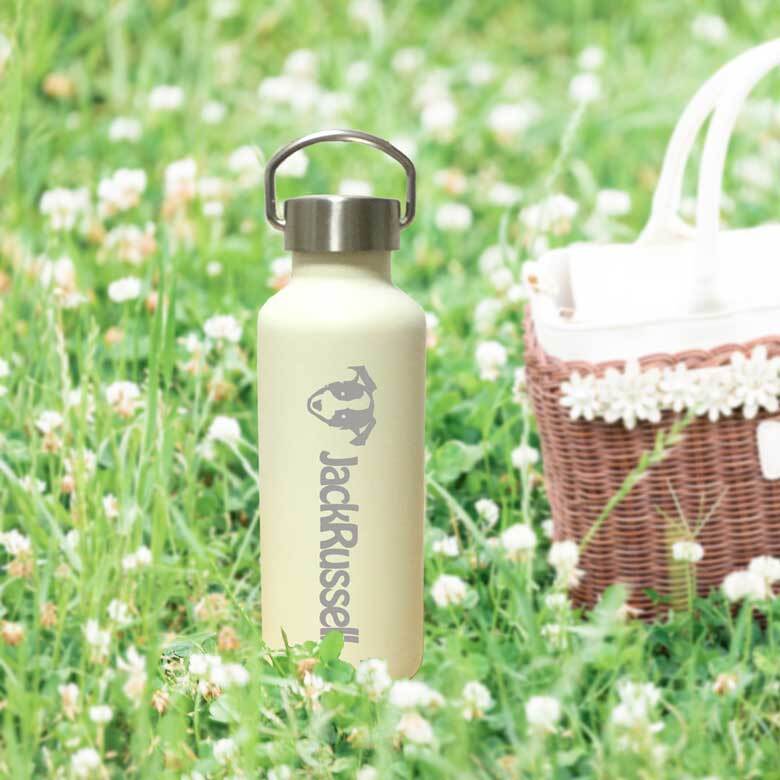 【Wanko Face】ジャックラッセルテリア かわいい 取っ手付きマグボトル おしゃれ 290ml 保温 保冷 ステンレス マグボトル 取っ手付き 真空 断熱 二重構造 ボトル タンブラー 水筒 マイボトル オリジナル ジャック JRT 犬 ペット