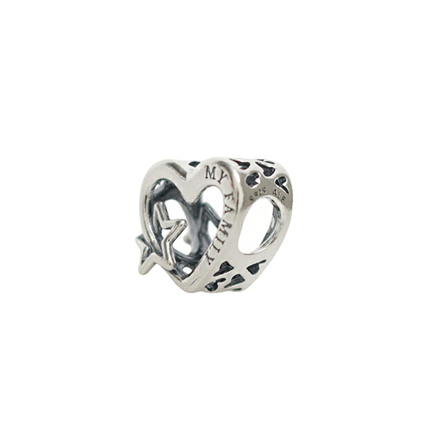 パンドラ PANDORA Openwork Family Heart & Star Charm ブレスレットチャームレディース 792829c00 シルバー