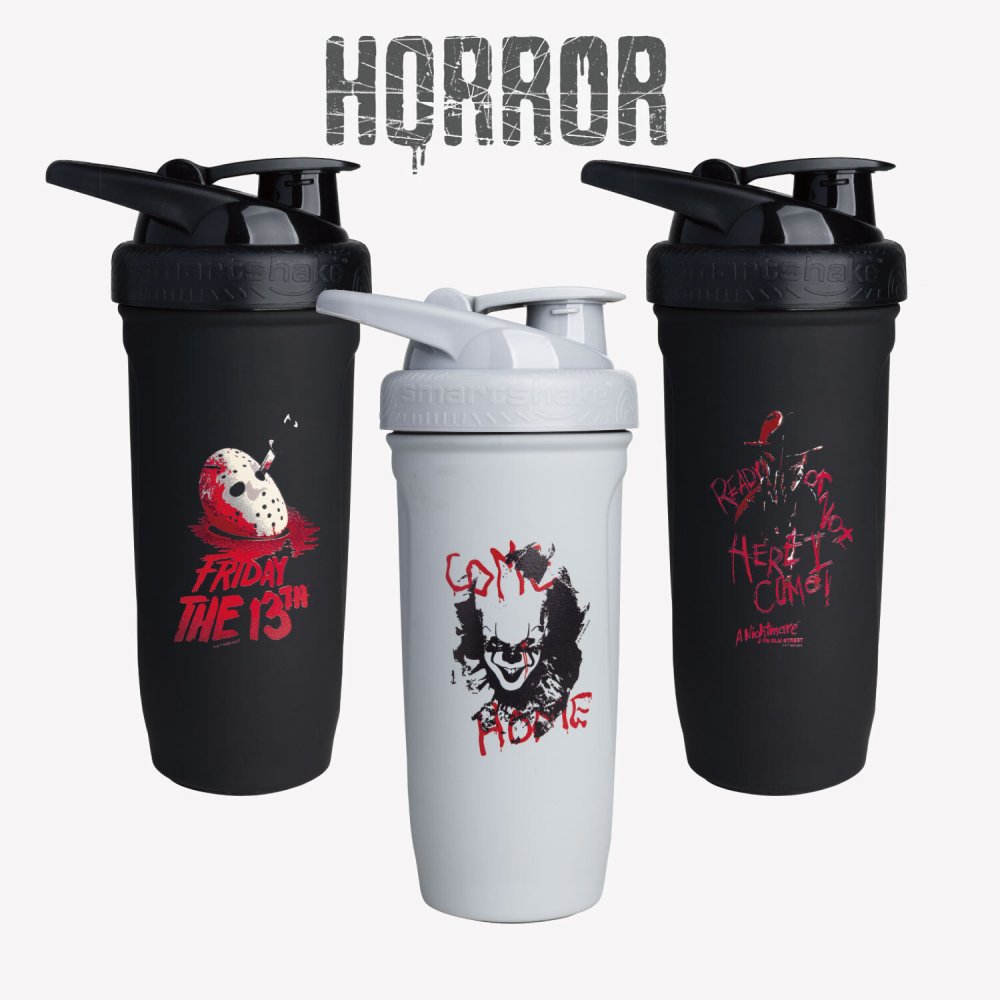 スマートシェイク 900ml ホラーコレクション リフォースステンレス【Smartshake Reforce Stainless Horror COLLECTION プロテインシェイカー ステンレス 衛生的 スタイリッシュ 筋トレ】 ◇