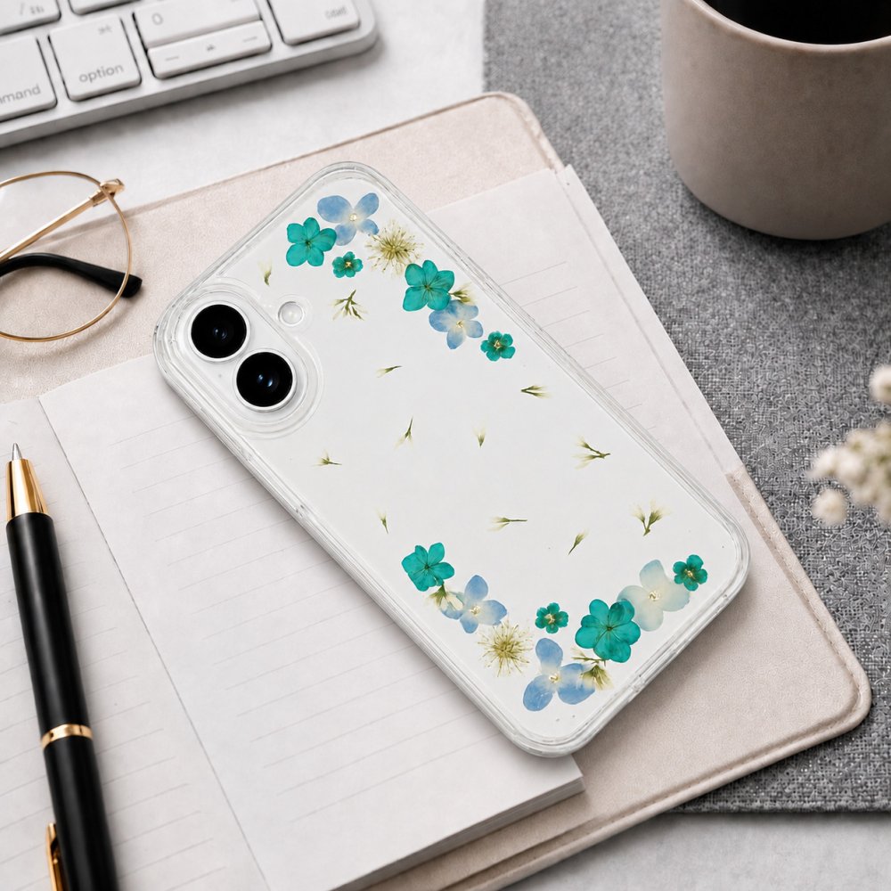 花＊花ぐりゅっけ【ほぼ全機種対応スマホケース❁】押し花スマホケース NO.520 2color（着日指定不可） 押し花＆レジン iPhone/Xperia/AQUOS/Galaxy他