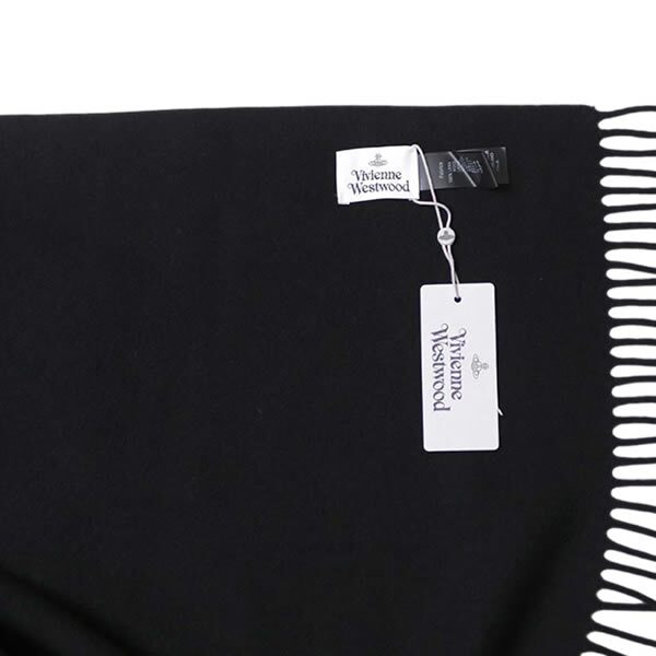 ヴィヴィアンウエストウッド VIVIENNE WESTWOOD マフラー NURIA STOLE 8103013J-W010X-N401-BLACK ユニセックス BLACK ブラック