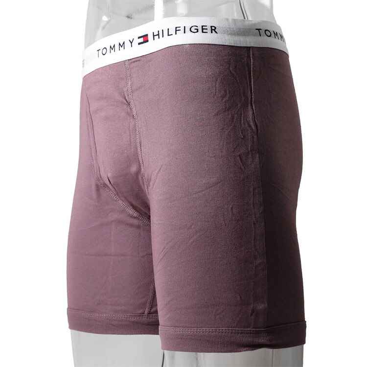 トミーヒルフィガー：COTTON CLASSICS ボクサーブリーフ 3PK（アイロンウィード)[ボクサーパンツ/ 男性下着/ メンズインナー/人気ブランド/おすすめギフト/誕生日プレゼント/メンズファッション]