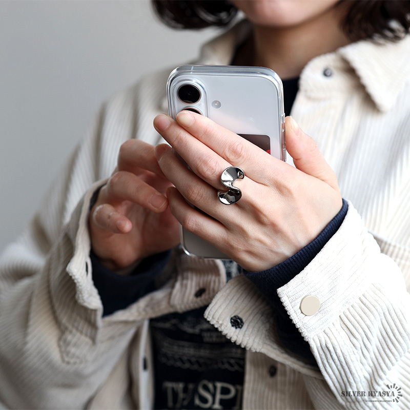 ステンレス ドレープリング 2カラー 18KGP ゴールド gold フリル プリーツ ギャザー レディース 女性 指輪 金属アレルギー対応