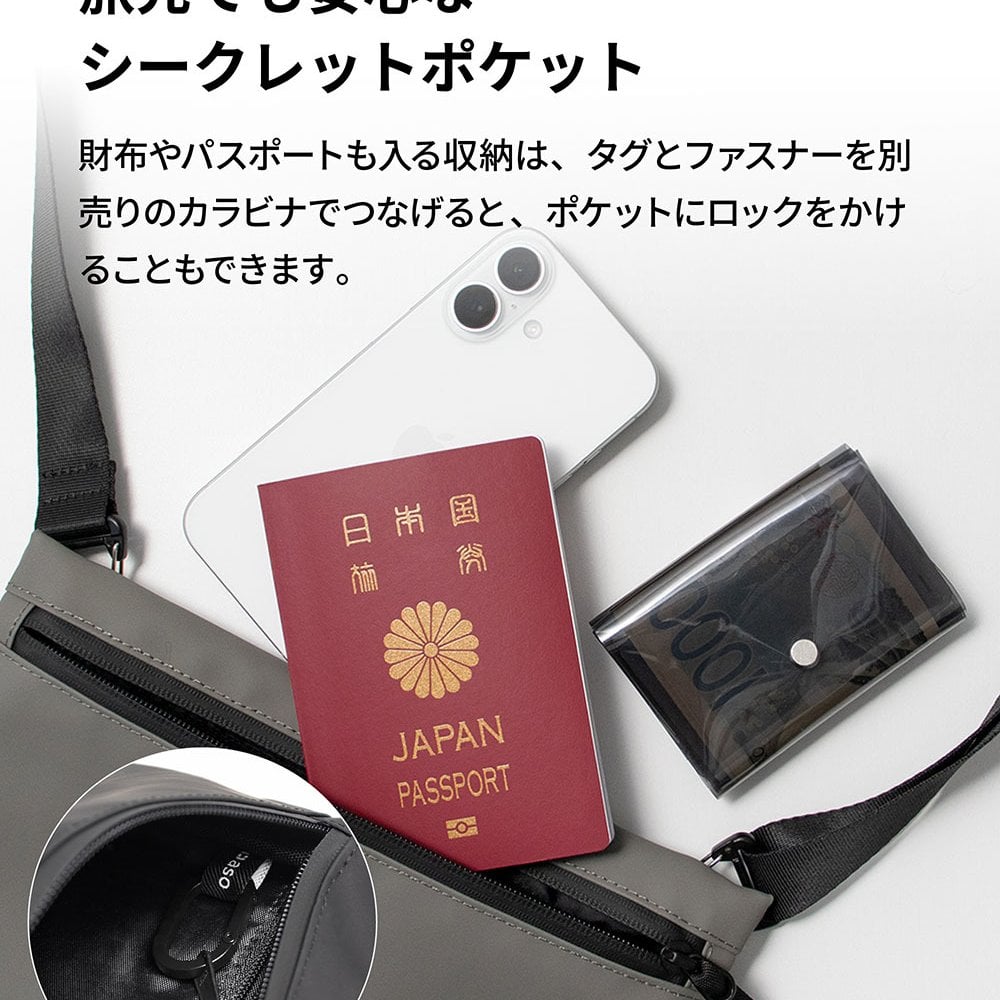 TOFTSACOCHE（タフトサコッシュ） サコッシュ ボディバッグ iPad ガジェット メンズバッグ 収納 小物ポーチ t耐水 レディース メンズ デイリー 小物 ガジェット ポケット 送料無料 新生活 ギフト プレゼント プチギフト 【aso】