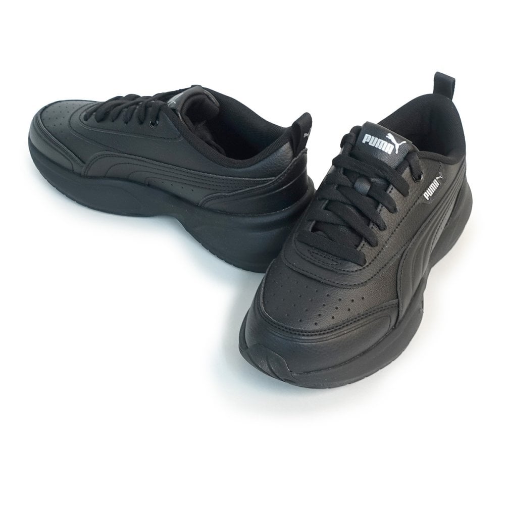 PUMA プーマ レディース スニーカー CILIA 2 MODE  厚底 シリア2モード 407285 01 プーマブラック/プーマシルバー