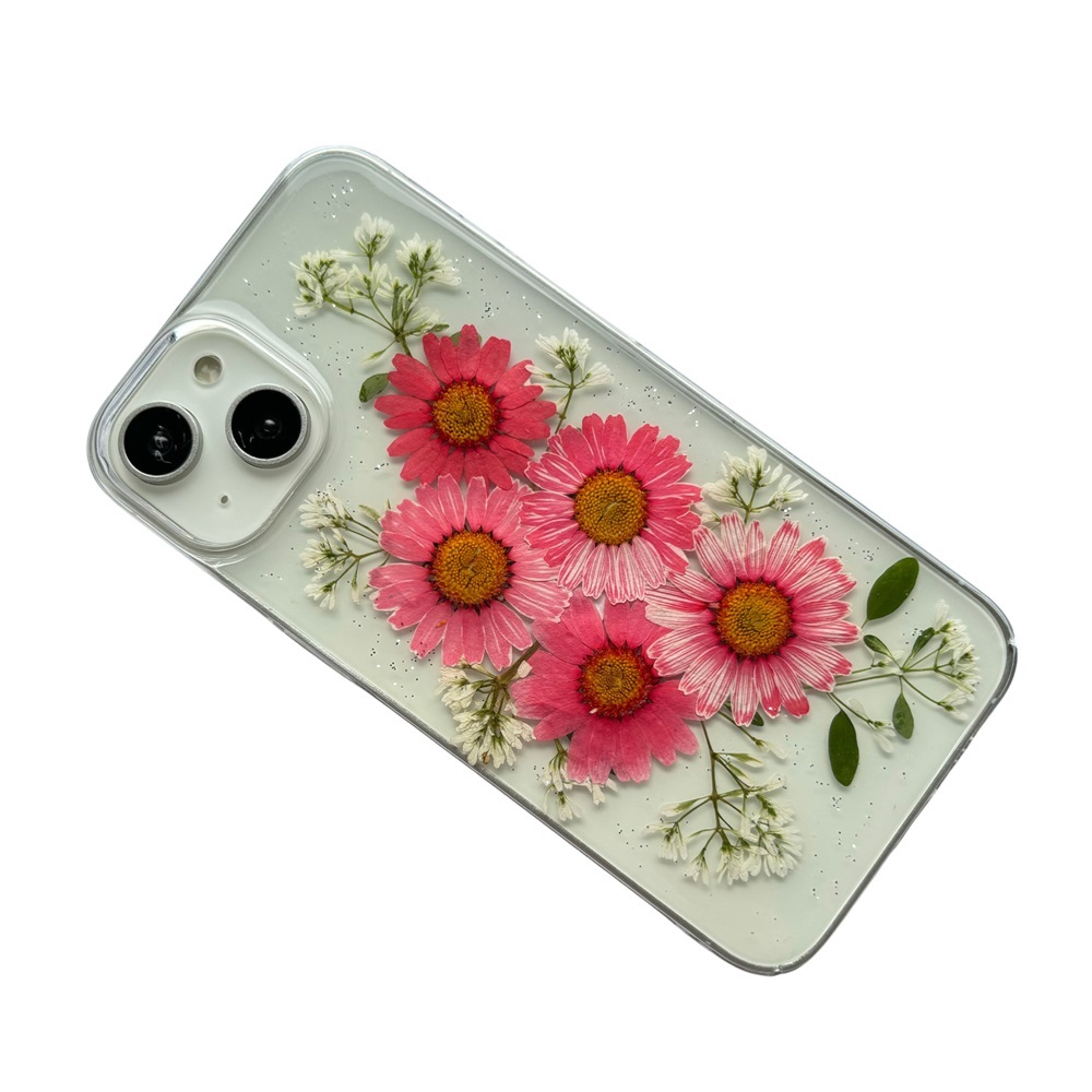 【ほぼ全機種対応スマホケース❁】押し花スマホケース NO.514（ピンクト）（着日指定不可） 押し花＆レジン iPhone/Xperia/AQUOS/Galaxy他