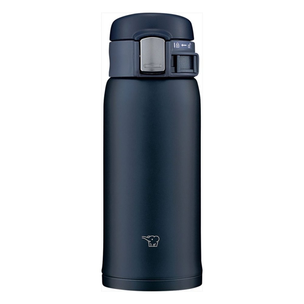象印 ステンレスマグ ワンタッチ 360ml ネイビー マグボトル 広口 ワンタッチオープン 保温保冷 食洗機対応【北海道・沖縄県・離島 配送不可】