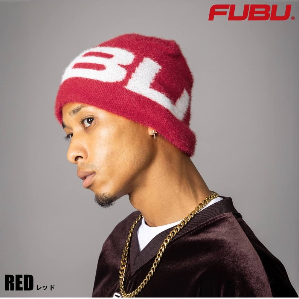 FUBU フブ ニットキャップ メンズ シャギー ビーニー ニット帽 防寒 アクリル ブランド ギフト プレゼント ヒップホップ ダンス レディース ユニセックス 秋冬 fam-62901 2026FW karlas