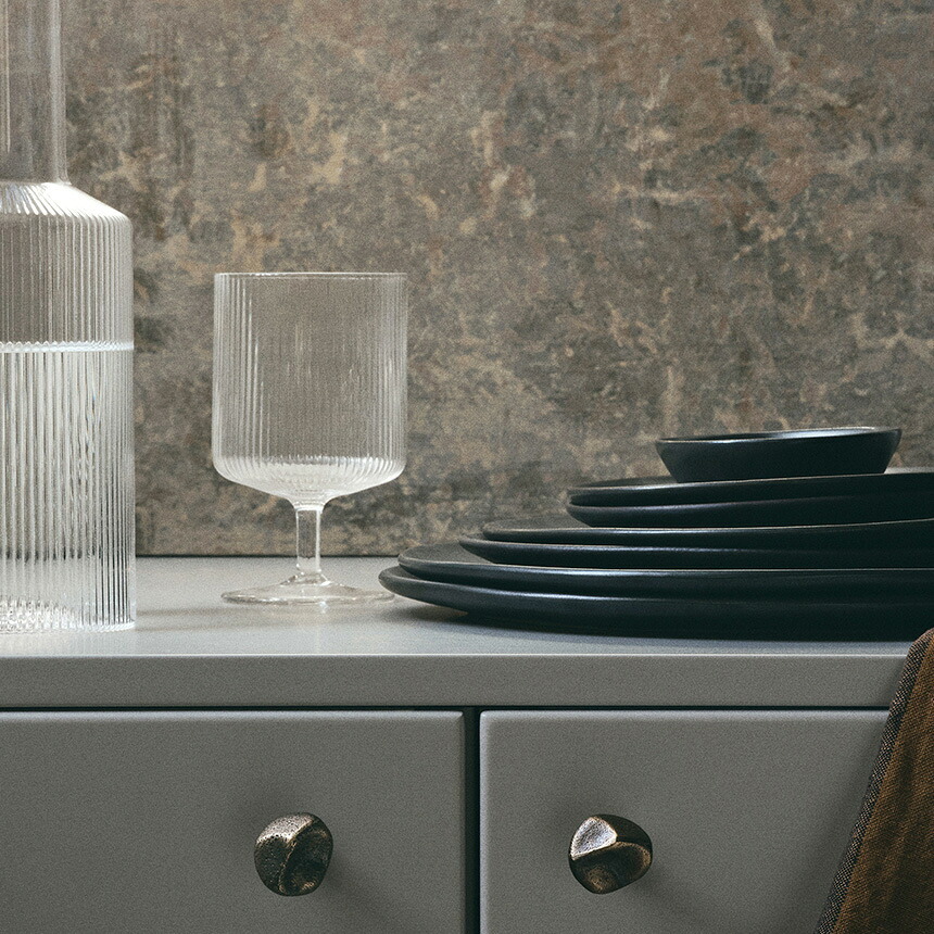 ferm LIVING ファームリビング Ripple リップル ワイングラス 2脚セット 北欧 グラス セットワイン用 赤ワイン 白ワイン デザートカップ インテリア 雑貨 キッチン おしゃれ スタッキング ペア 高級 デザートグラス