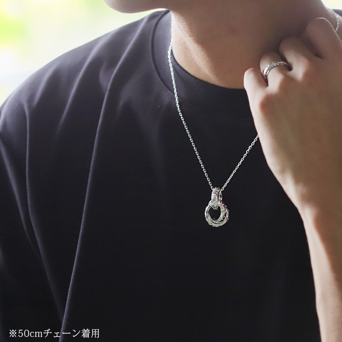 ハワイアンジュエリー シルバー ペンダント トップ トリプルエターナルリング 3リング 3連 シンプル シルバー925 ネックレス チェーン別売 ペンダントヘッド メンズ レディース 誕生日 プレゼント ハロウィン 【品番：SP3015】