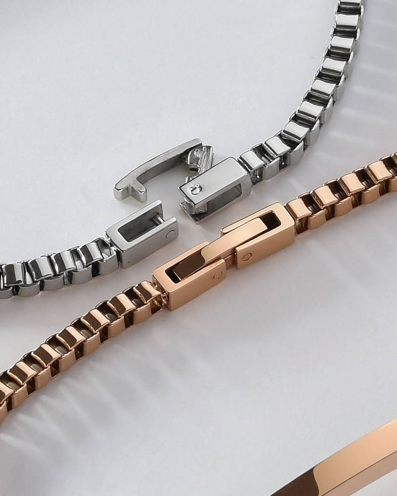 ペアブレスレット つけっぱなし 刻印 ステンレス 金属アレルギー ブランド 大人 ダイヤモンド シンプル IDプレート ボックスチェーン 金アレ サージカルステンレス 2本セット クリスマス 誕生日 記念日 プレゼント テラグラティア Terra-gratia PairBracelet【lstb015pair】