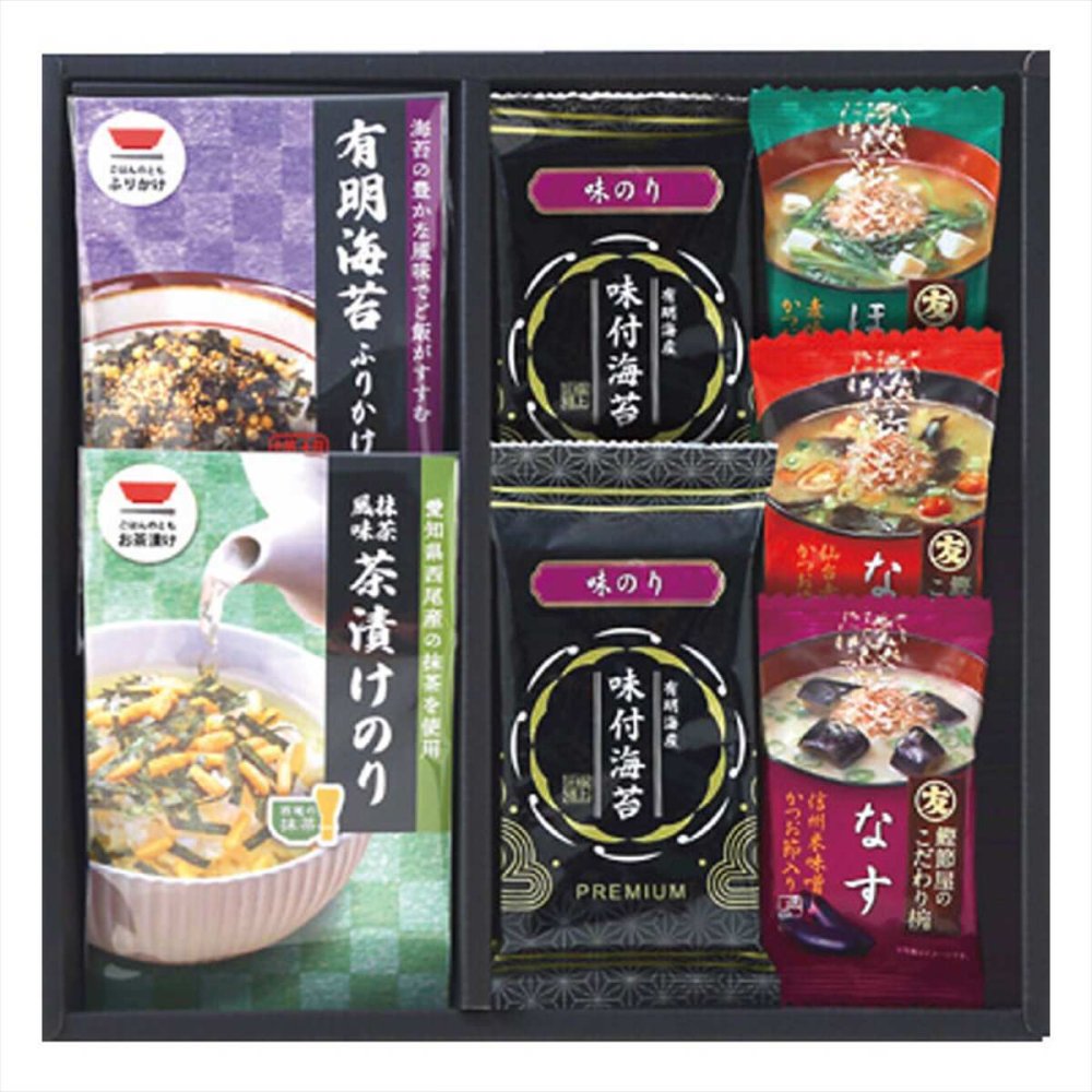 和みのとき 海苔 味噌汁 詰め合わせ ギフトセット 6種 計7点入 みそ汁 ご飯のお供 のり茶漬け 味付海苔 海苔ふりかけ