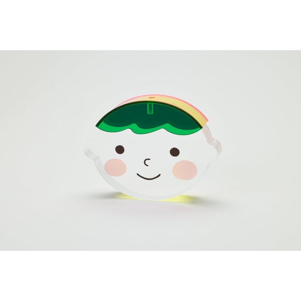 アクリルkittoko【B】(green × yellow × pink) ファーストヘア ファーストカット 出産祝い お誕生日 ギフト プレゼント