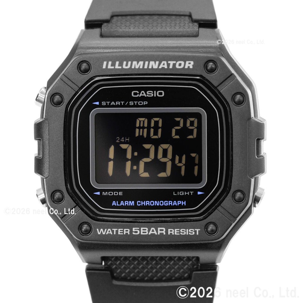 カシオ コレクション CASIO Collection オンライン限定モデル デジタル 腕時計 W-218H-1BJF【2025 新作】