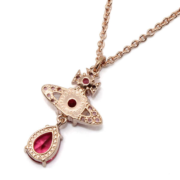 ヴィヴィアンウエストウッド VIVIENNE WESTWOOD ネックレス 63020302-02G366 ISMENE DROP PENDANT ピンクゴールド