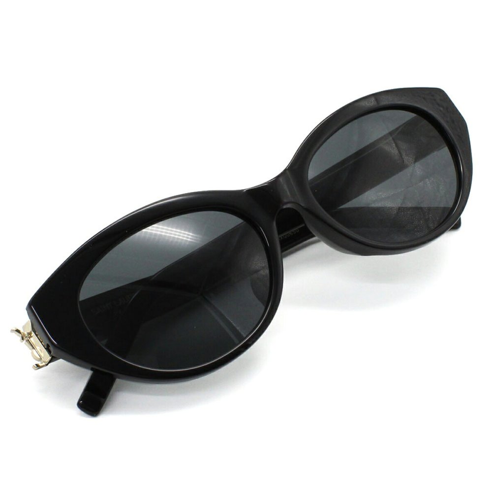 サンローラン Saint Laurent サングラス アジアンフィット UVカット アイウェア キャットアイ フォックス SL M148/F-001 メンズ レディース ユニセックス ブラック 国内正規品