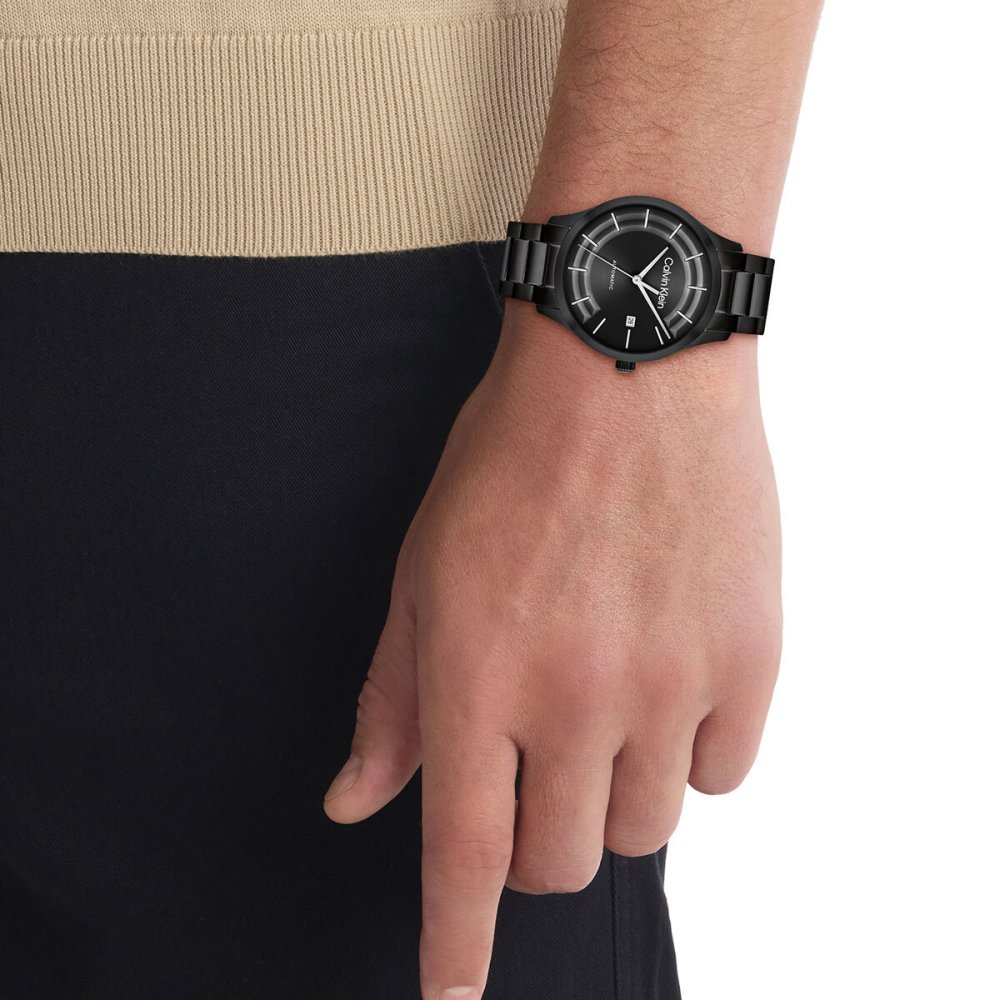 【選べるノベルティー付き】カルバン クライン CALVINKLEIN ICONIC40 腕時計 メンズ 自動巻き 25300023 カルバンクライン