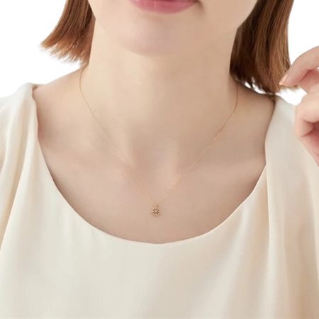 【無料ラッピング】  ヨンドシー 4℃ K18ピンクゴールド ネックレス ダイヤモンド ブランド 正規品 新品 ギフト プレゼント 人気 おすすめ 誕生日 記念日 クリスマス 送料無料