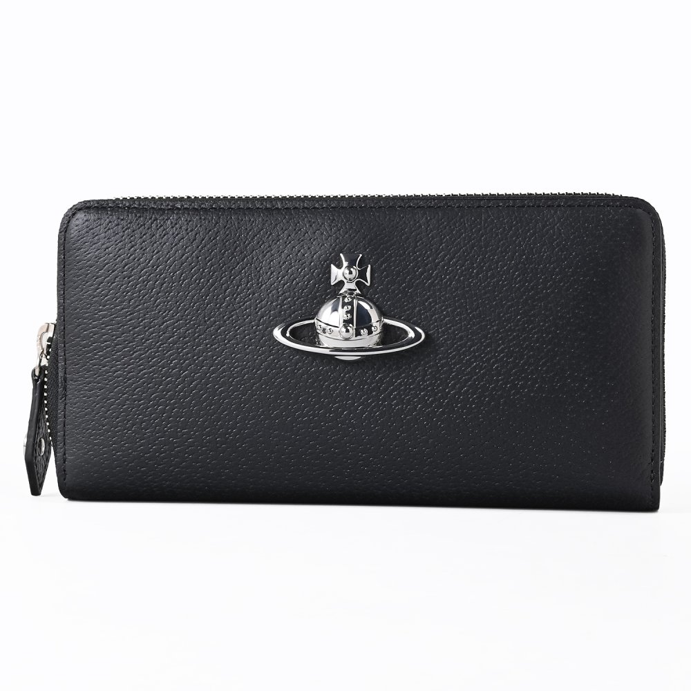 ヴィヴィアンウエストウッド Vivienne Westwood 長財布 ラウンドファスナー 小銭入れ付き ウォレット レディース ブラック 5106005TW L00F7 N401 送別会 誕生日 お中元 結婚祝い 結婚式 彼氏 息子 夫 男性 彼女 妻 女性 財布 高級 父の日 母の日【スペシャルラッピング660円(別売り)】 即日発送ファッション小物 ホワイトデー