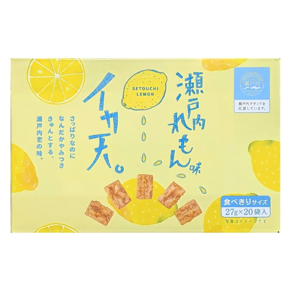【魚介類加工品】まるか食品　イカ天　瀬戸内れもん味　27g x 20袋　食べきりサイズ　一口サイズ