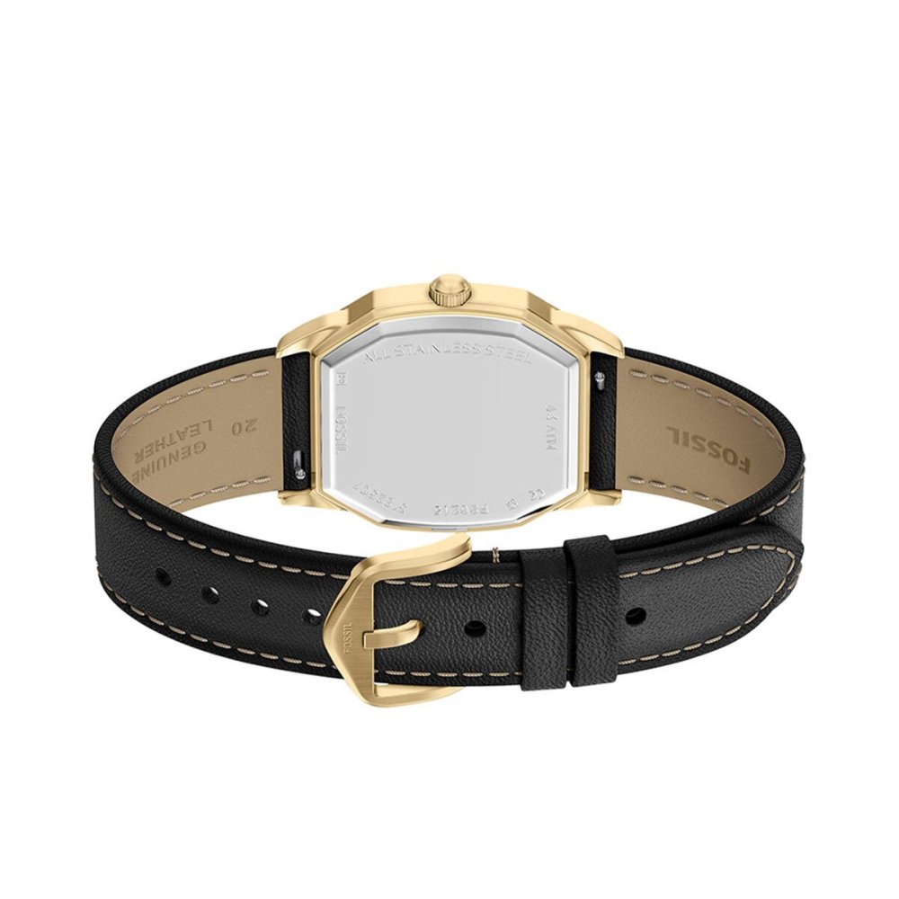 フォッシル FOSSIL 腕時計 メンズ HARLOW アナログ ブラックレザーウォッチ FS6215【2026 新作】