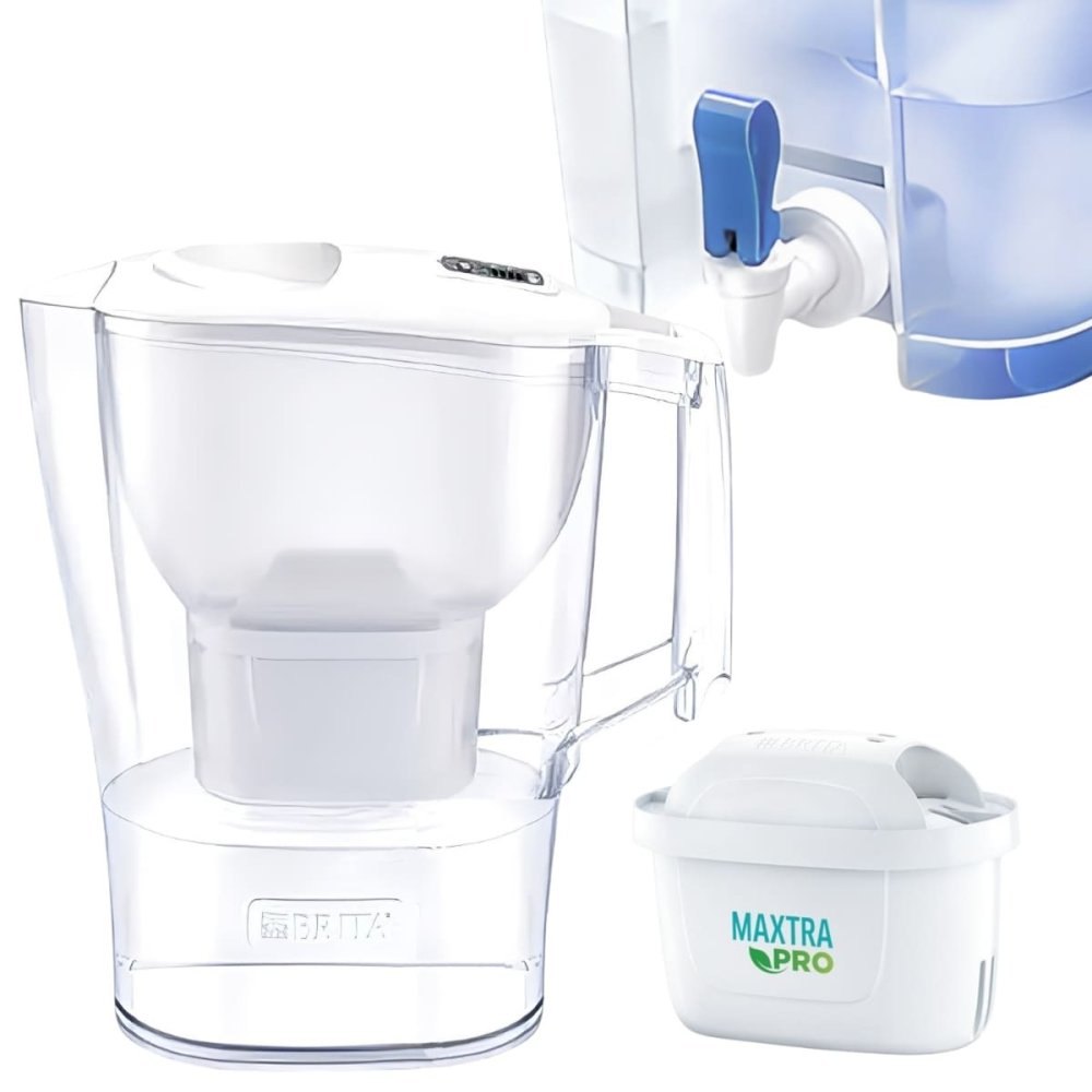 BRITA ( ブリタ )　浄水器　ポット型　アルーナ2.4L　カートリッジ4個付き　※選べる5タイプ: セット品や単品を表示