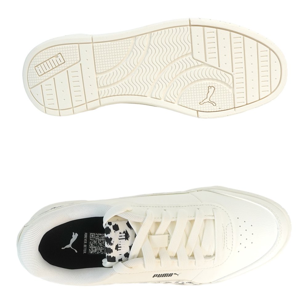 プーマ PUMA スニーカー レディース 厚底ウィメンズ キャリーナ ミア アニマル 408860-01 ウォームホワイト/プーマブラック
