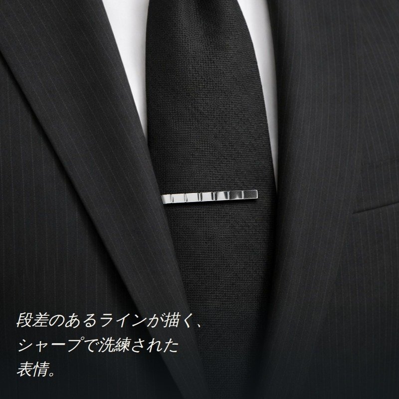 elizabeth parker エリザベスパーカー シルバー ストライド ネクタイピン タイバー プレゼント ギフト父 彼氏 夫 結婚祝い 誕生日