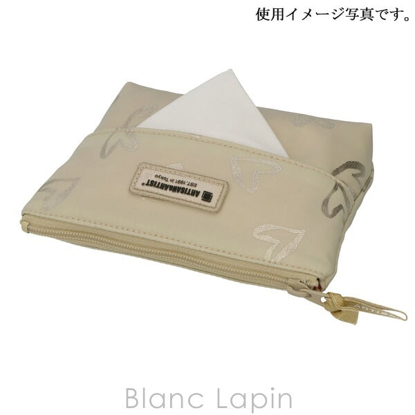 アルティザン＆アーティスト ARTISAN＆ARTIST マルチユースなティッシュポーチ 6WP-LH102 ラル・ハート #ベージュ コスメポーチ/バッグ