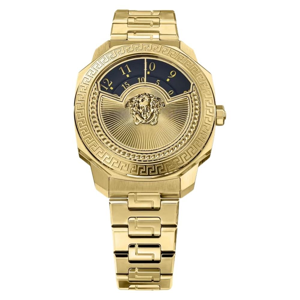 ヴェルサーチェ 腕時計 メンズ レディース ゴールド ブラック 38mm VERSACE DYLOS ディロス スイス製 ユニセックス メンズ腕時計 高級 ブランド おしゃれ プレゼント ギフト 成人 卒業 入学