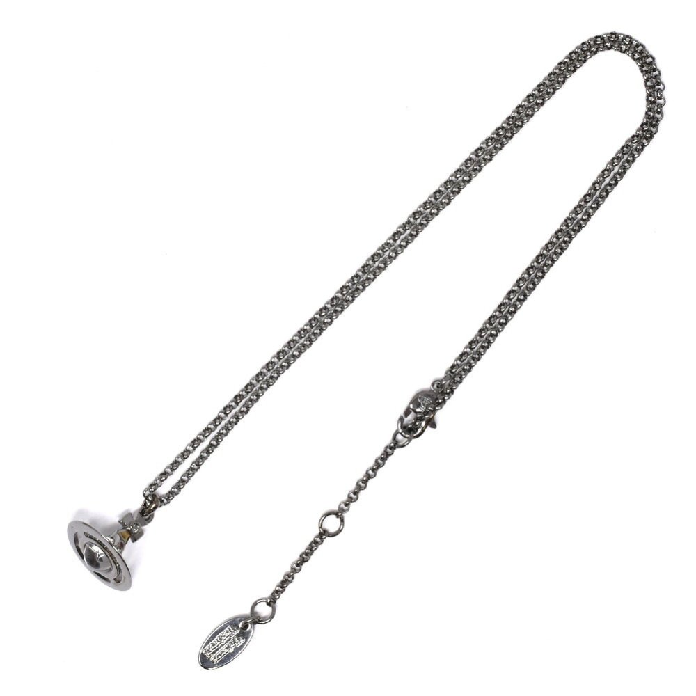 Vivienne Westwood ヴィヴィアン ウエストウッド ネックレス 63020098-02S001 CN NEW PETITE ORB PENDANT ニュー プチ オーブ ペンダント ガンメタル系