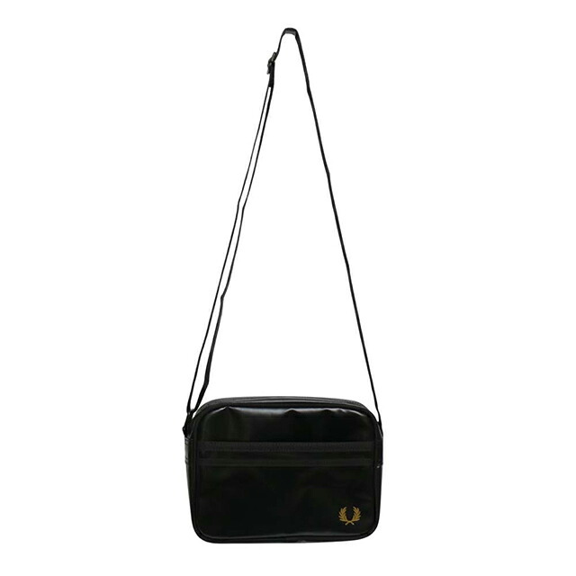 フレッドペリー FRED PERRY Tonal Classic Mini Shoulder Bag ショルダーバッグ l2169-774 ユニセックス Black Gold