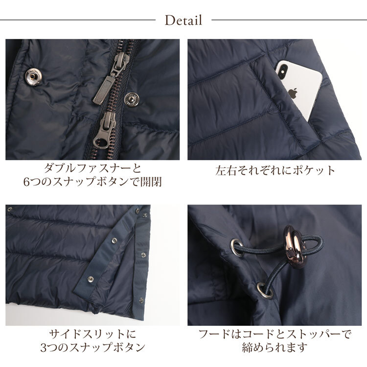 ダウンベスト ロング レディース 秋冬 ダウン ベスト ロング丈 ダウン80% ブランド Filomo ロングベスト ダウン 冬 フィローモ 軽い 暖かい インナーダウン 保温性 防寒 軽量 秋 冬 中綿 アウター ライトダウン ギフト プレゼント 5F (08000232r)