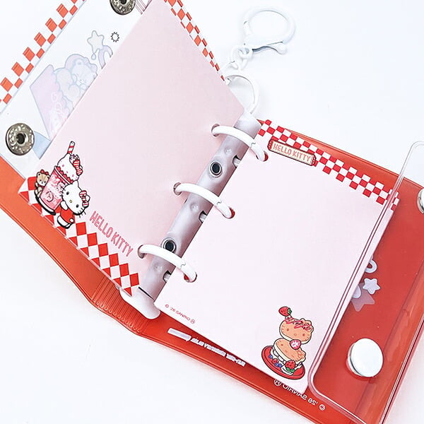 サンリオ ハローキティ ミニシールバインダーチャーム キーホルダー 文具 Sanrio