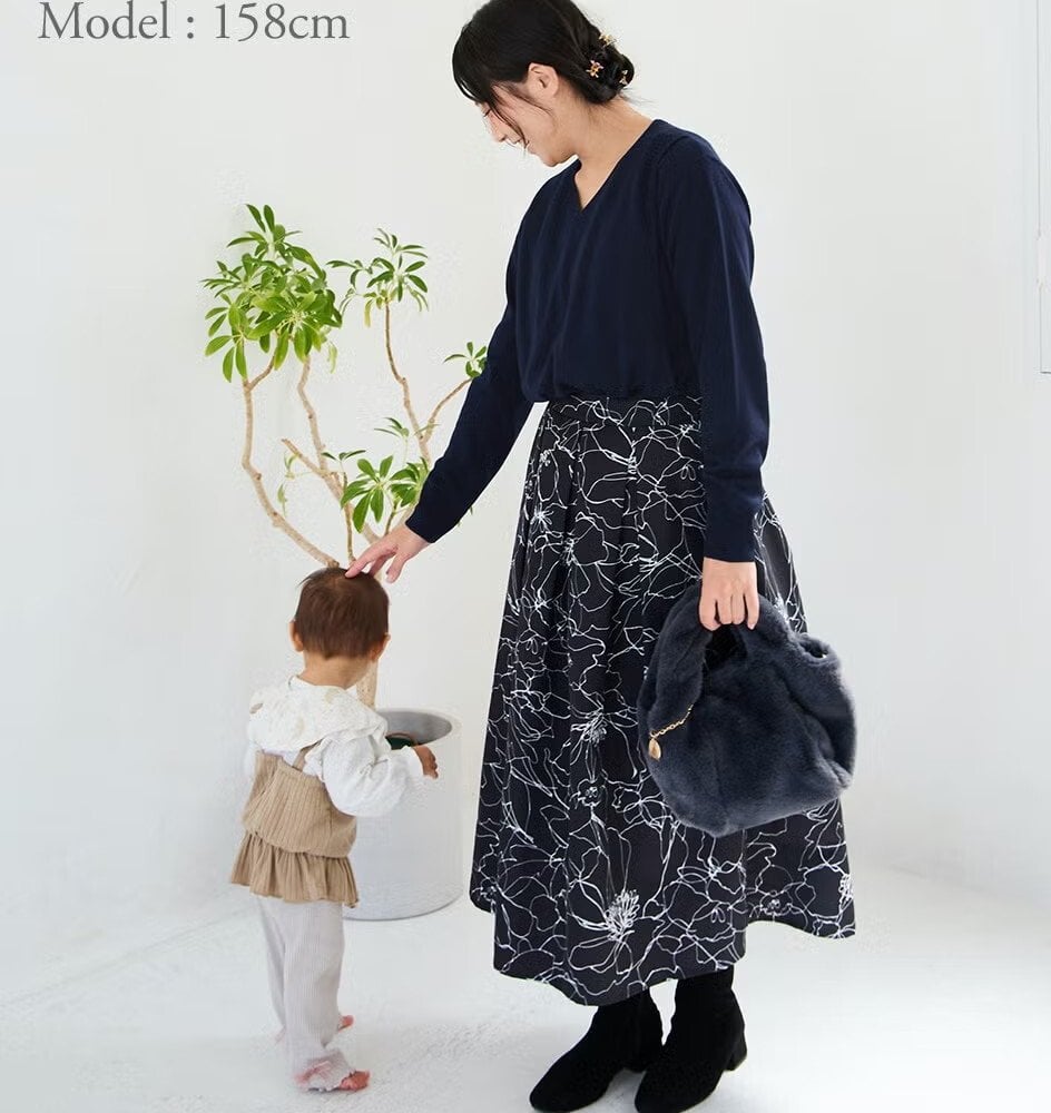 【送料無料】授乳服〈授乳/マタニティ〉Vネックニットトップス