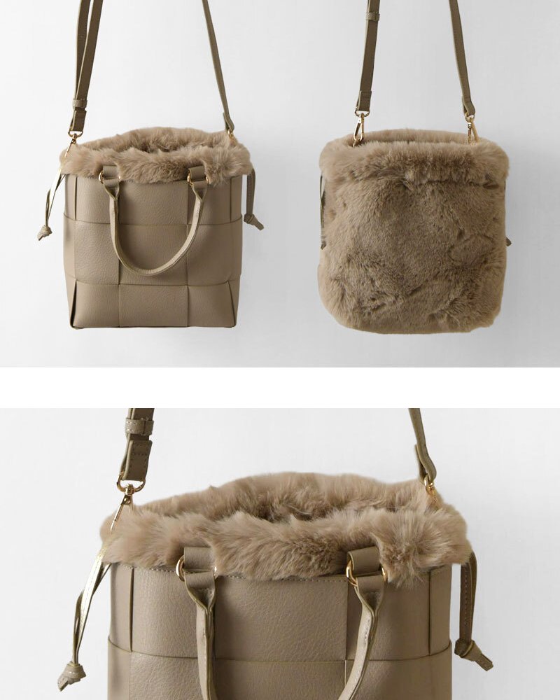 【CACHELLIE カシェリエ】PU メッシュ 4WAY トート ショルダーバッグ (C8916)正規品 レディース 秋 冬 バック かばん 鞄 ナチュラル 新作 シンプル おしゃれ コーディネート 人気 60代 50代 40代 30代
