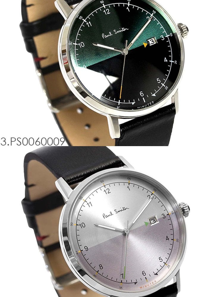 ポールスミス Paul Smith 腕時計 メンズ 革ベルト 41mm レザー クラシック ブランド 人気 ゲージ GAUGE グリーン ブラック シルバー パープル ネイビー ブラウン