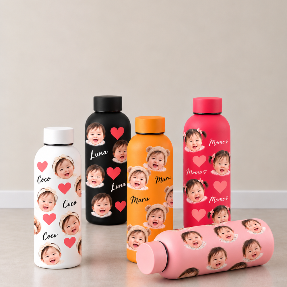 赤ちゃん 写真入り ドリンクボトル オリジナル マイボトル 出産祝い 誕生日 プレゼント 母の日 父の日 敬老の日 クリスマス 記念日 お祝い ギフト 写真プリント オーダーメイド 名入れ 水筒 500ml 通園 通学 お出かけ 持ち運び 家族写真 成長記録 新生児 乳児 孫 祖父母 両親 夫婦 カップル 贈り物 記念品 実用的ギフト 入園祝い 入学祝い 内祝い 出産内祝い 新生活 旅行 遠足