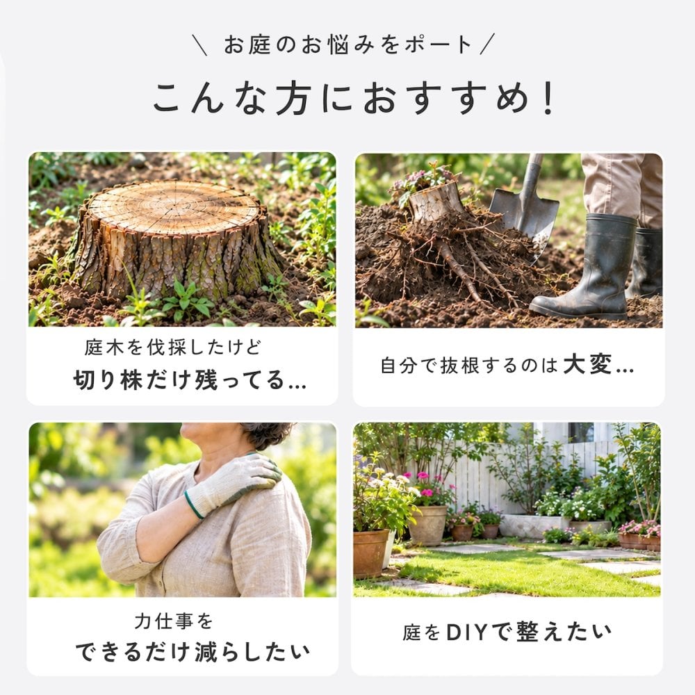 切り株処理剤 スタンプロット 400g 単品 2個セット 切り株の処理 切り株除去 繊維分解 ガーデニング 庭 手入れ 庭木 樹木 根株 木の根 除去 顆粒タイプ 水に溶ける 庭のお手入れ 枯れ木処理 園芸用品 伐採後 処理 切株処理 抜根補助 日本製