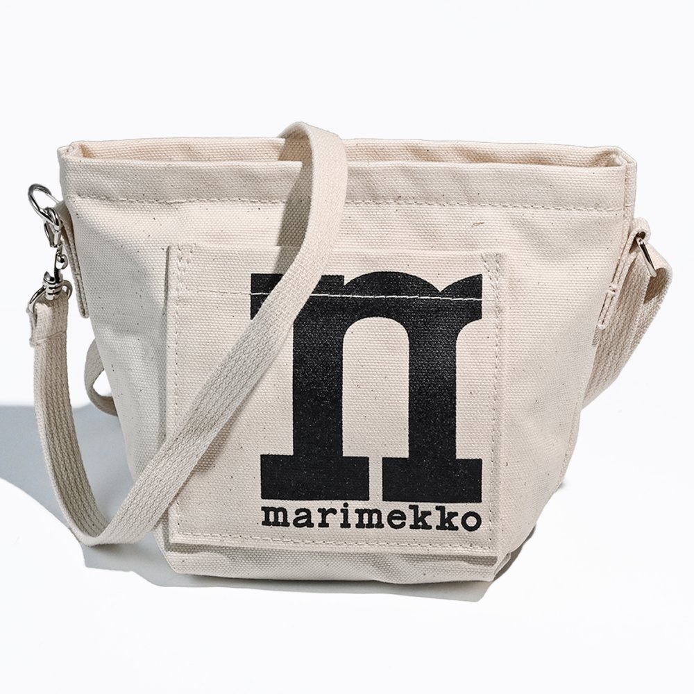 マリメッコ marimekko ショルダーバッグ モノ ミニ クロスボディ ソリッド ブラック オフホワイト レディース 91980 091980 100 北欧雑貨 北欧デザイン 送別会 誕生日 お中元 結婚祝い 結婚式 彼女 娘 妻 女性 ギフト 高級 父の日 母の日 即日発送 ホワイトデー
