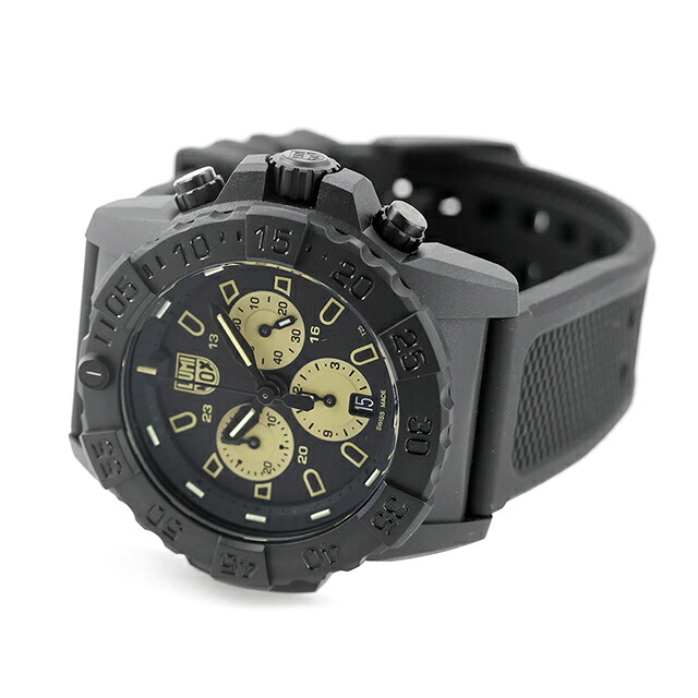 ルミノックス ネイビーシールズ クォーツ 電池式 腕時計 ブランド メンズ クロノグラフ LUMINOX 3587 アナログ ブラック 黒 スイス製