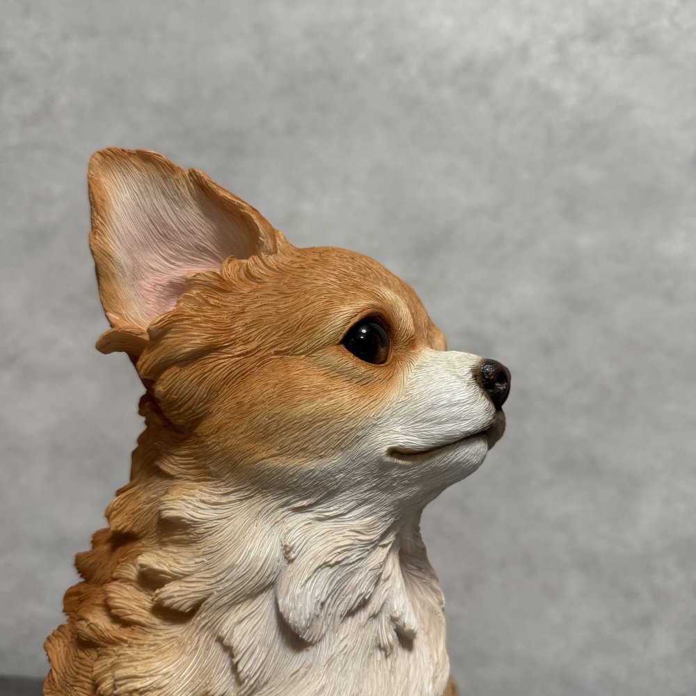 犬 置物 大きい 見上げるチワワ 横幅26.8cm woobia ウービア かわいい おしゃれ ガーデン インテリア オブジェ 巨大 プレゼント 北欧 玄関 雑貨 動物 モダン 面白い 庭 ギフト 屋外 家 リアル 玄関先 ガーデンオーナメント