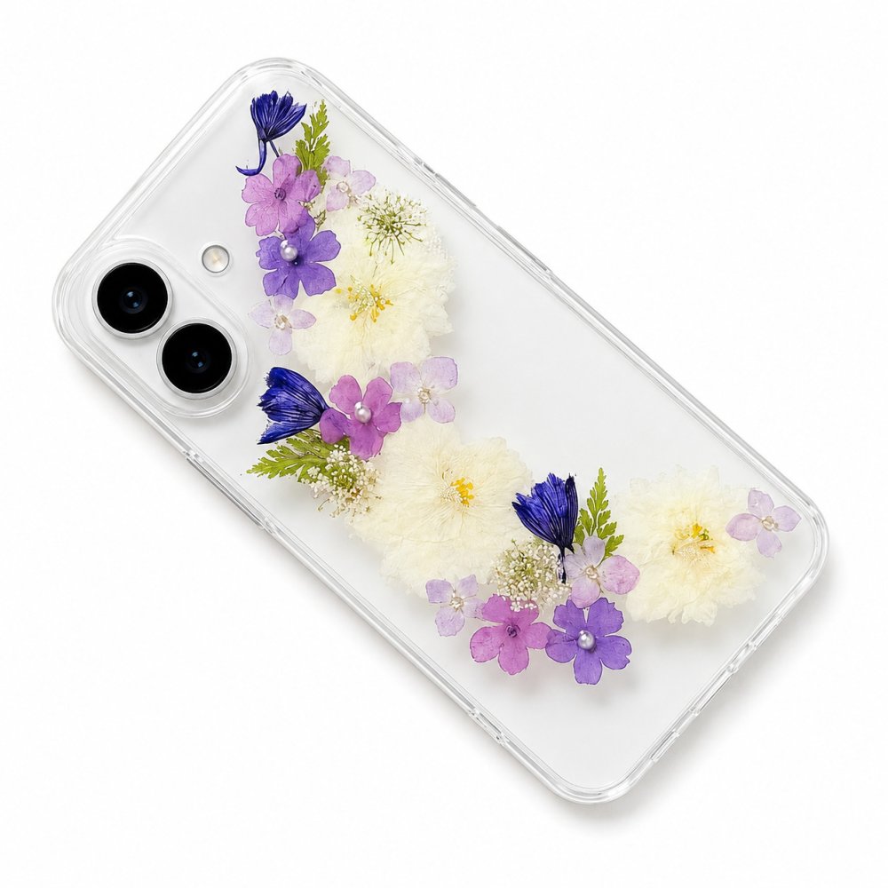 【ほぼ全機種対応スマホケース❁】押し花スマホケース NO.519 3color（着日指定不可） 押し花＆レジン iPhone/Xperia/AQUOS/Galaxy他