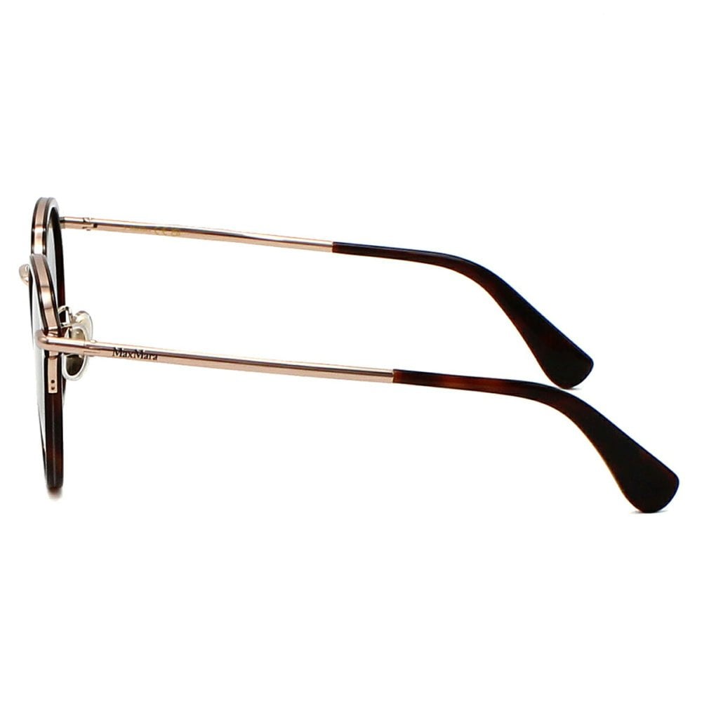 マックスマーラ Max Mara サングラス ノーズパッド UVカット アイウェア ボストン ウェリントン MM0147-K/S 52A 54 メンズ レディース ユニセックス ハバナ（クリア）+グリーン 海外正規品