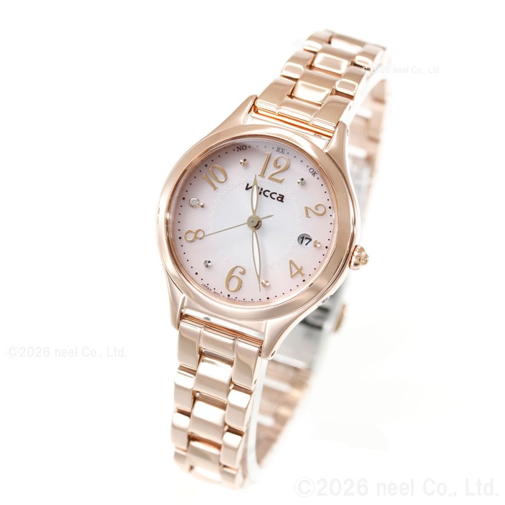 シチズン ウィッカ CITIZEN wicca ソーラーテック 電波時計 腕時計 レディース ハッピーダイアリー KS1-261-91