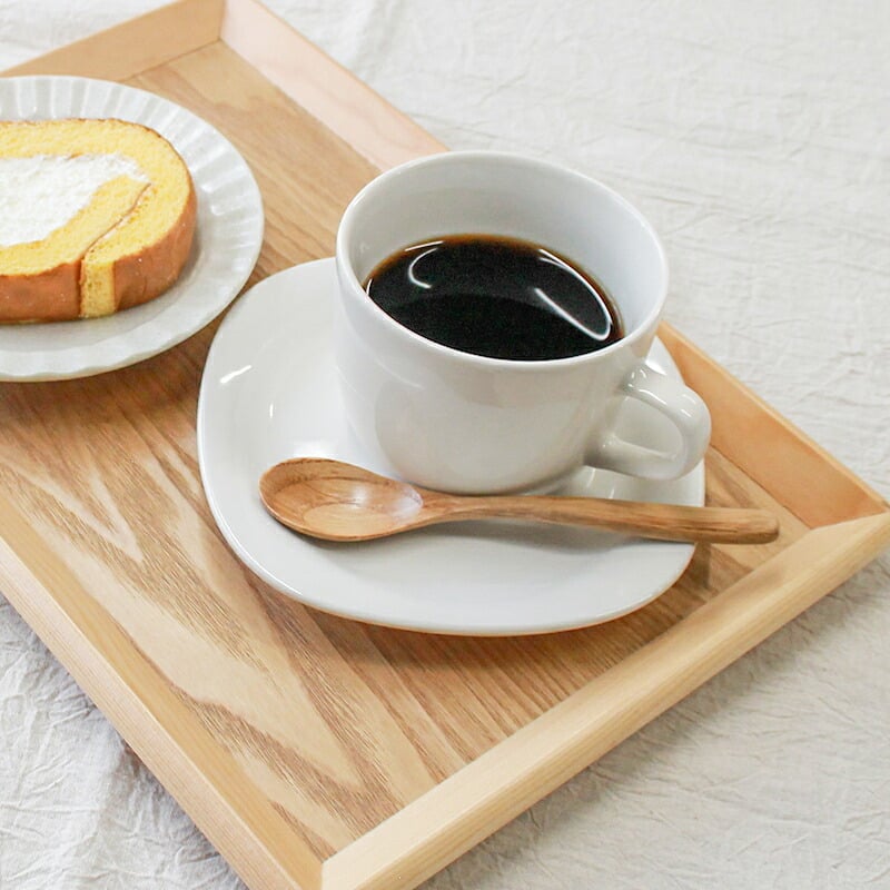 スプーン カトラリー おしゃれ 木 木製 コーヒースプーン ティースプーン 業務用 かわいい 小さめ デザートスプーン 13.8cm スープ 漆 天然木製 食器 コーヒー デザート カフェ風 シンプル 栗の木 アイスクリーム