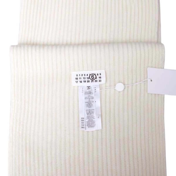 エムエムシックス MM6 Maison Margiela マフラー s52te0061-m13285-102 ユニセックス ホワイト Off white マフラー