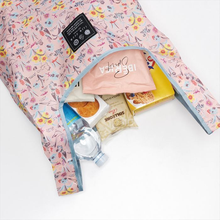 イッソ･エッコ エコバッグ ピンク（花柄） IEEB200-P  内祝 内祝い お祝 御祝 記念品 出産内祝い プレゼント 快気祝い 粗供養 引出物