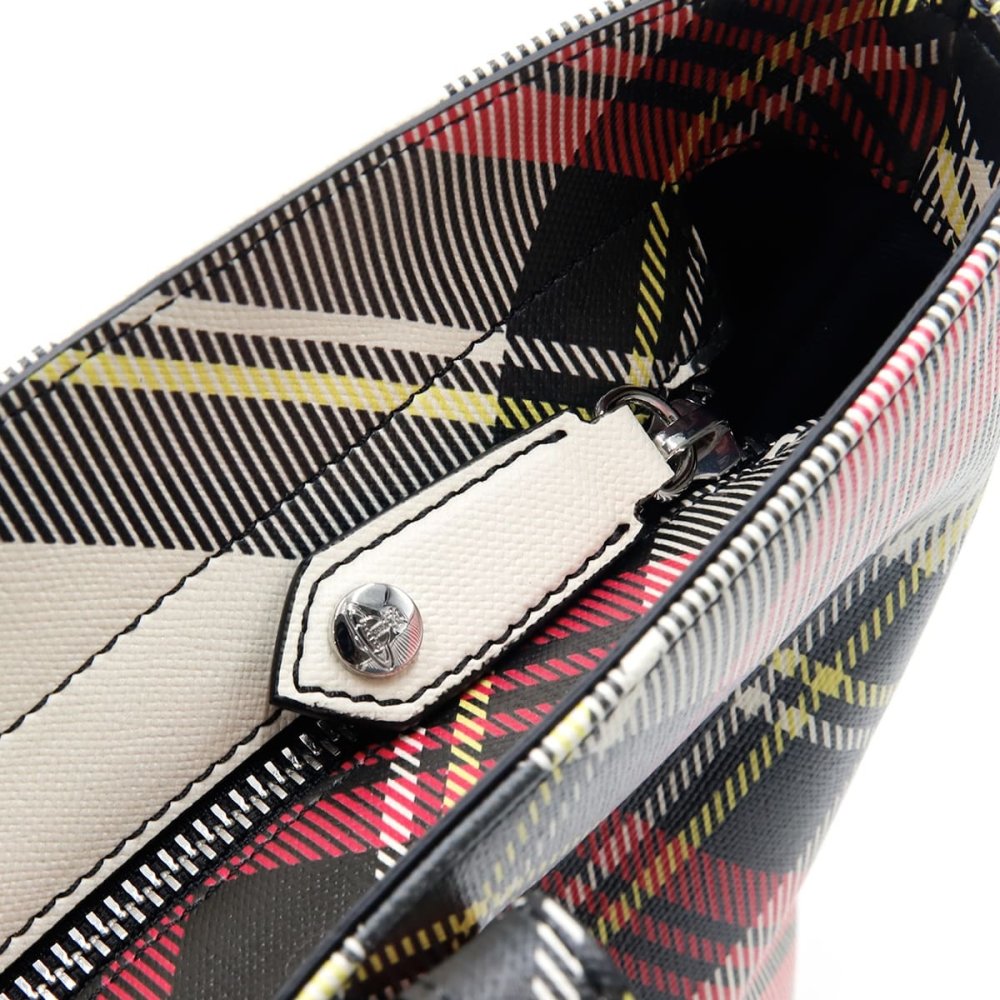 ヴィヴィアンウエストウッド トートバッグ レディース Vivienne Westwood 4205007D S0012 PF O101 NEW EXHIBITION TARTAN ニューエキシビション タータンチェック マルチカラー ショッパーバッグ オーブ